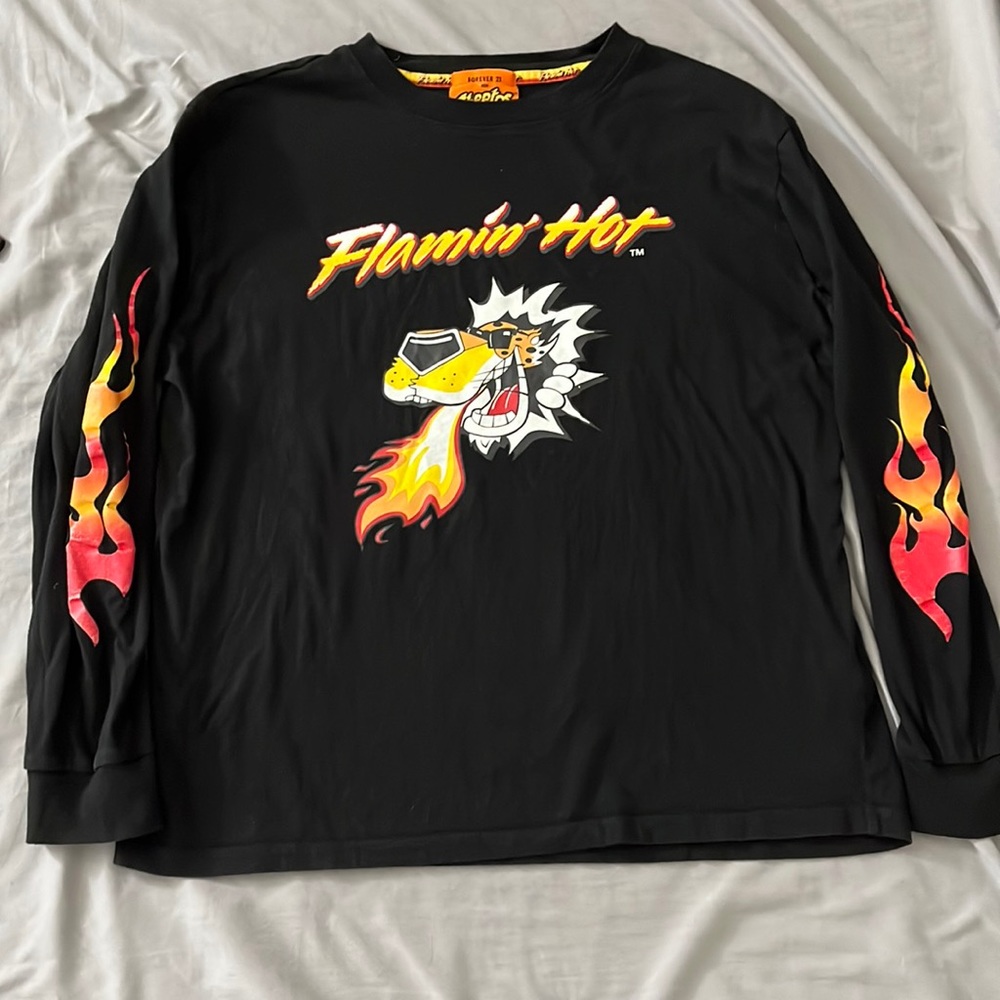 Mens flamin hot shirt